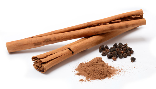 Cinnamon sticks, powder and dried flowers. (Source of photo 3: https://en.wikipedia.org/wiki/cinnamon)