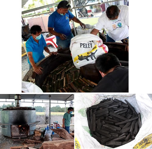 DOST-FPRDI improves technology to produce high quality bamboo charcoal.