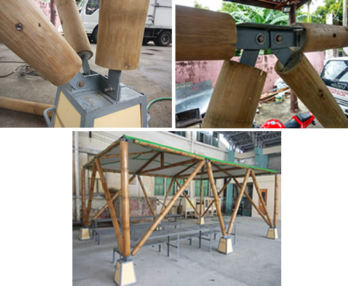 Bamboo jointing system.