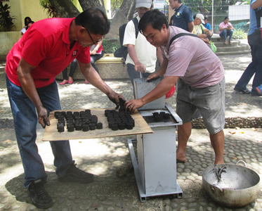 The FPRDI charcoal briquettor was one of the facilities donated to the CNPGPA.