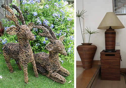 Forest vines can be turned into beautiful handicrafts.