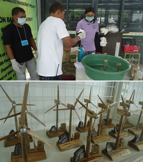 Making  bamboo “windmill souvenirs” opens up new opportunities for the communities.