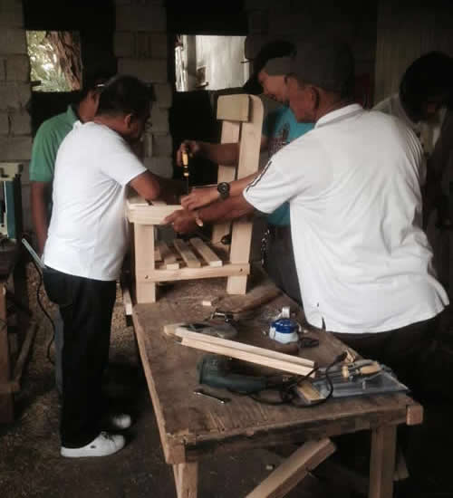 DOST-FPRDI trains PWDs on wood furniture making.